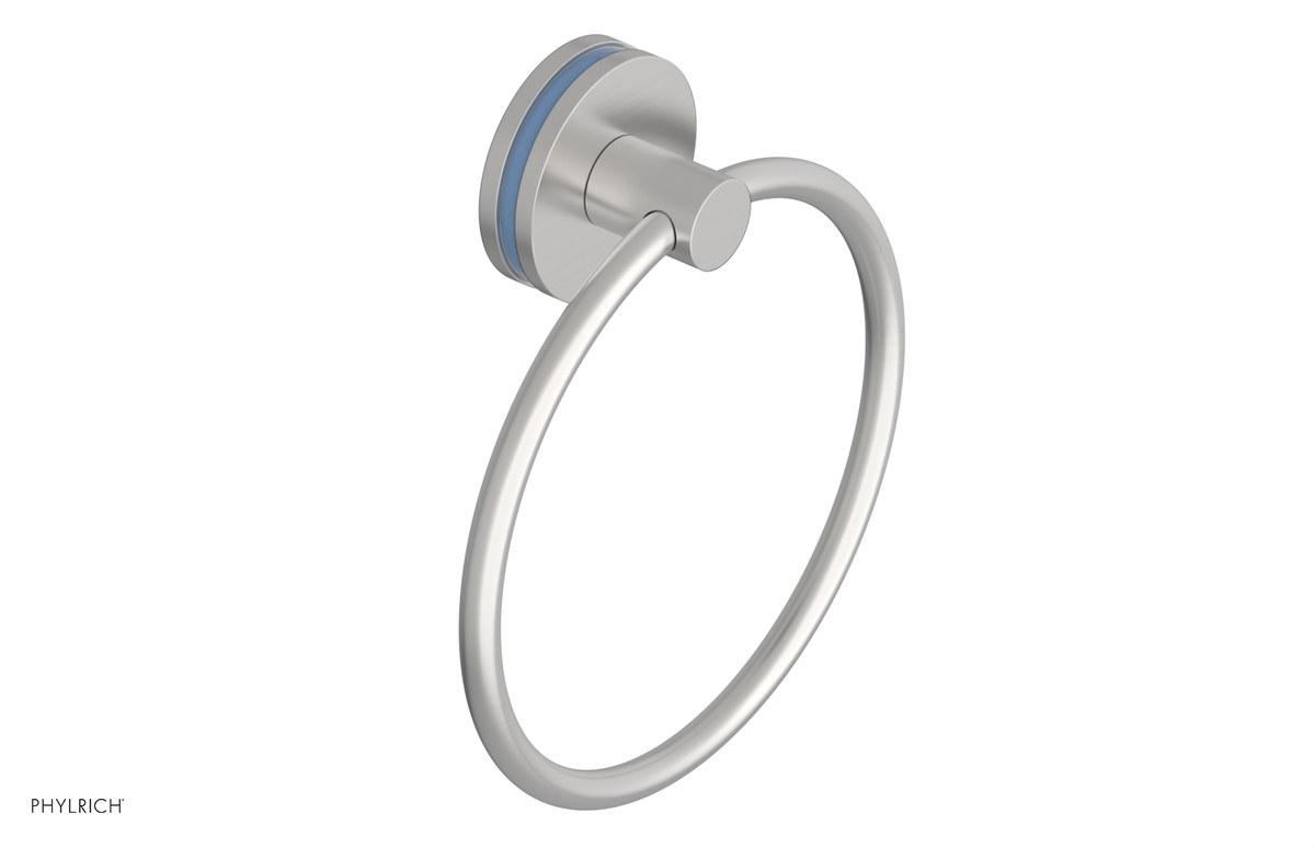 JOLIE - Towel Ring with 'Light Blue" Accents 222-75
