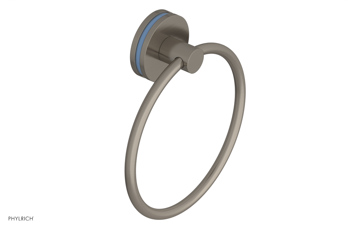 JOLIE - Towel Ring with 'Light Blue" Accents 222-75