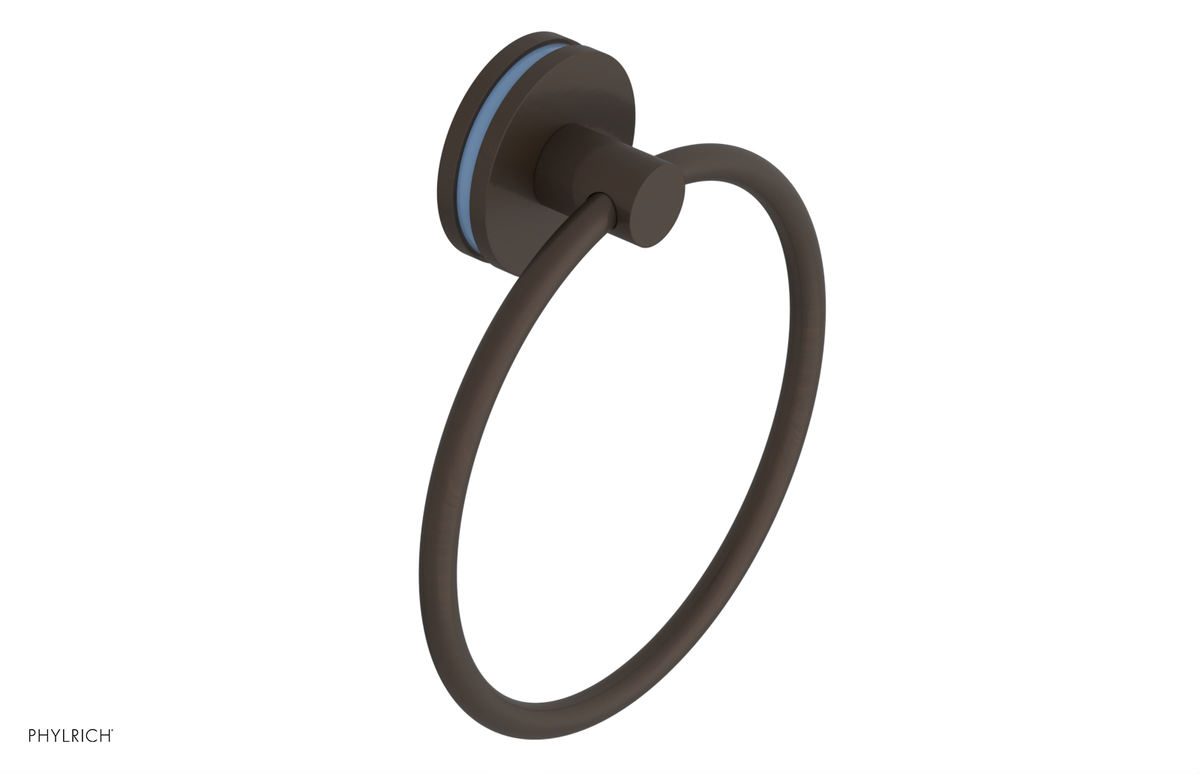 JOLIE - Towel Ring with 'Light Blue" Accents 222-75