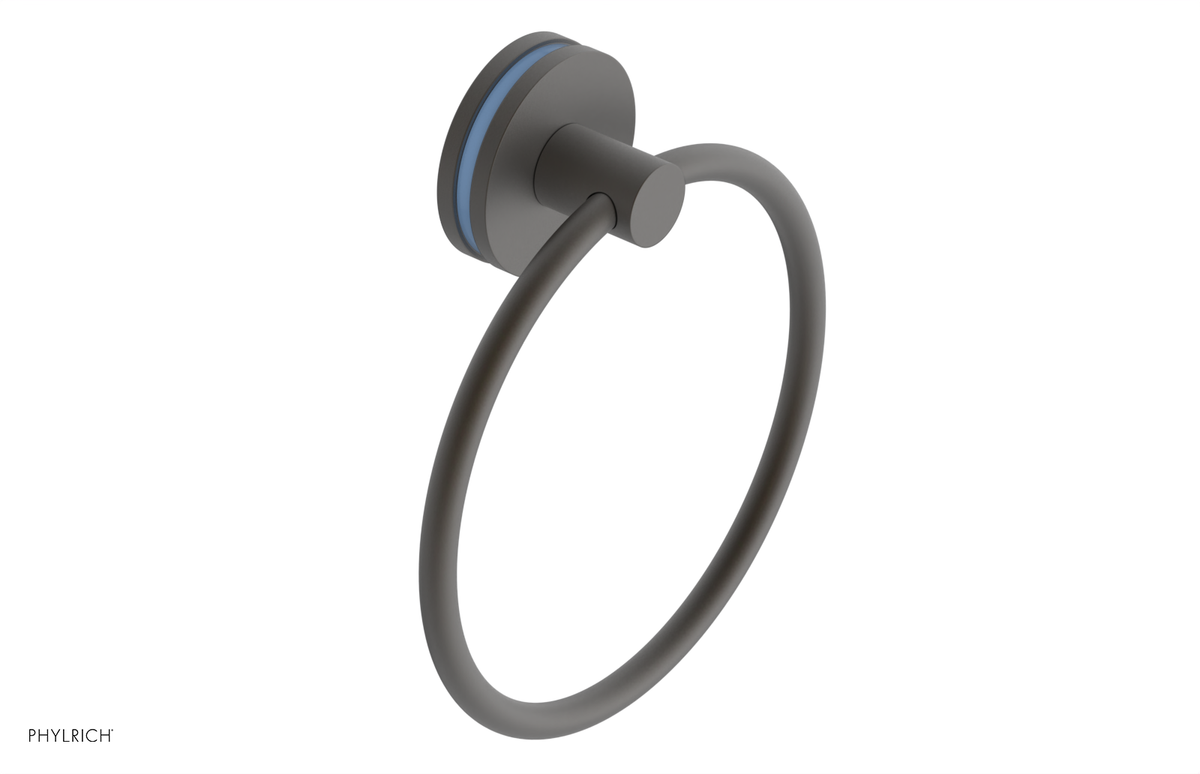 JOLIE - Towel Ring with 'Light Blue" Accents 222-75