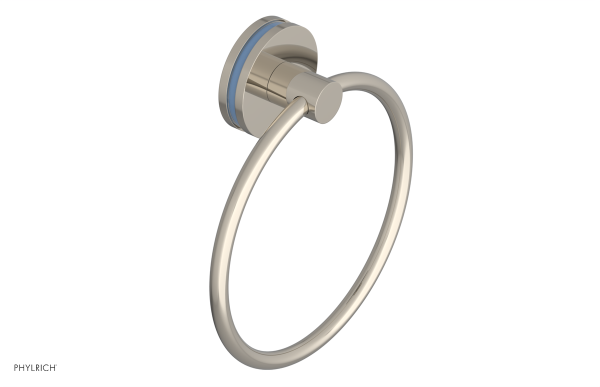 JOLIE - Towel Ring with 'Light Blue" Accents 222-75