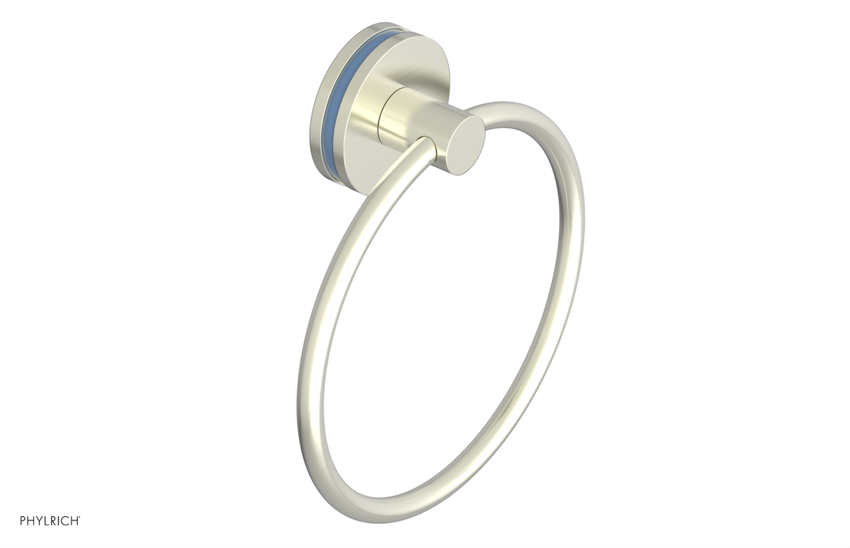 JOLIE - Towel Ring with 'Light Blue" Accents 222-75