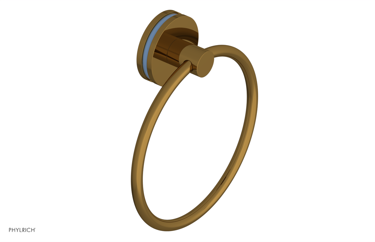 JOLIE - Towel Ring with 'Light Blue" Accents 222-75