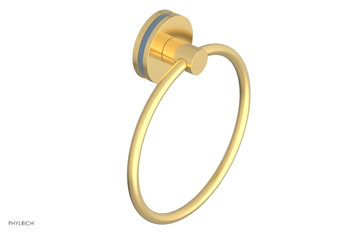 JOLIE - Towel Ring with 'Light Blue" Accents 222-75