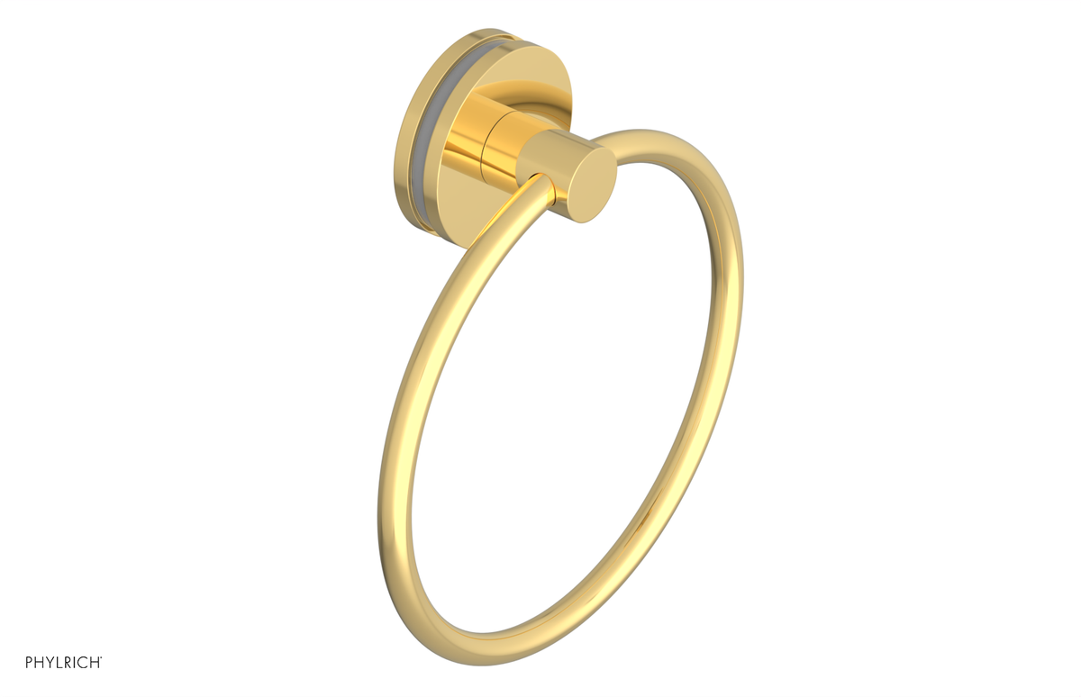 JOLIE - Towel Ring with 'Grey" Accents 222-75