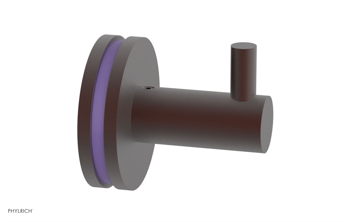 JOLIE - Robe Hook with "Purple" Accents 222-76