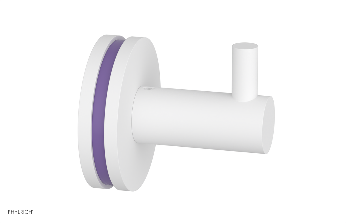 JOLIE - Robe Hook with "Purple" Accents 222-76