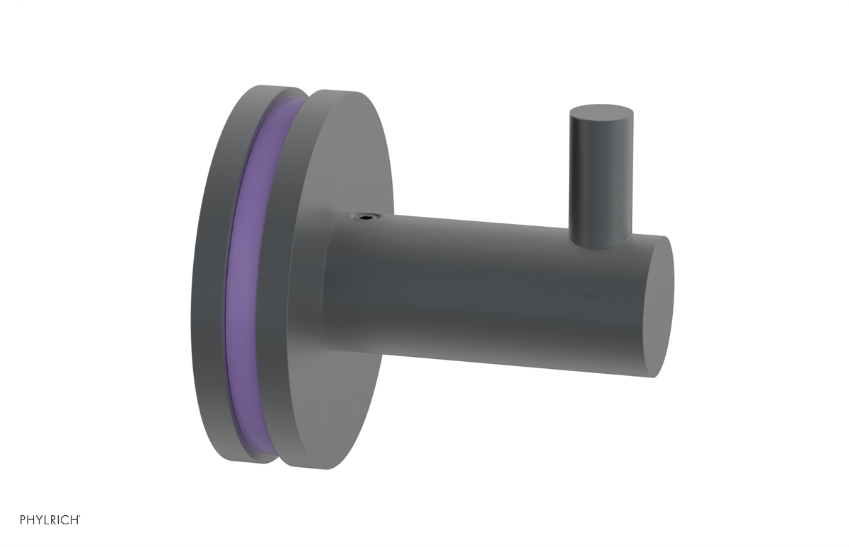 JOLIE - Robe Hook with "Purple" Accents 222-76