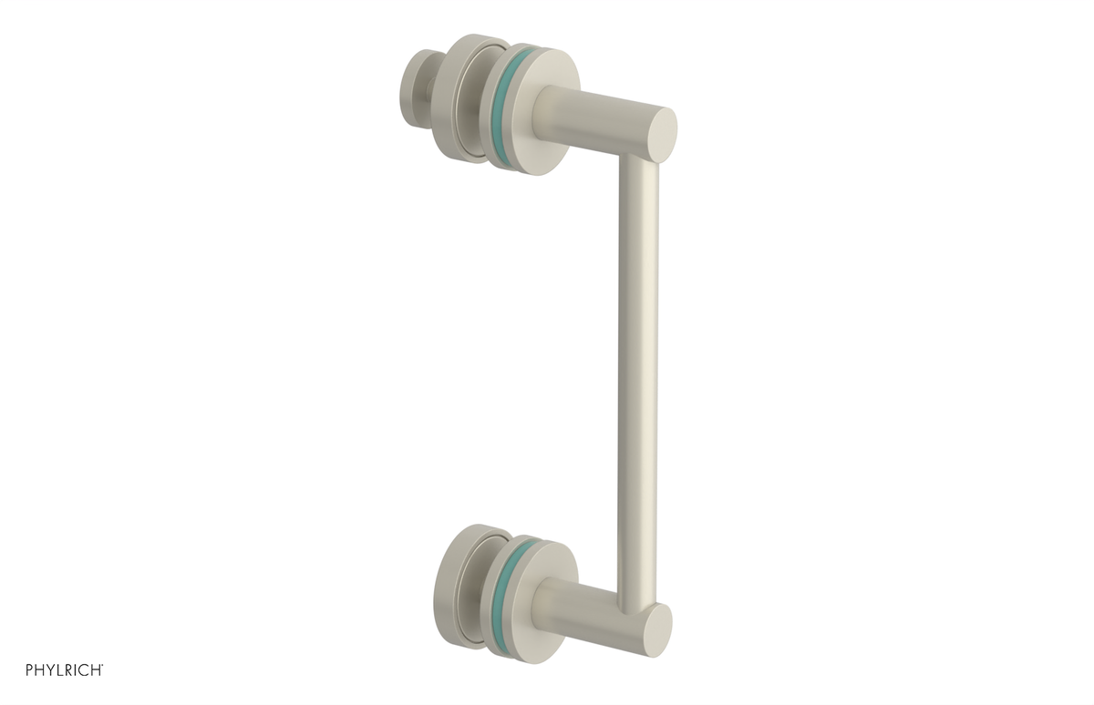 JOLIE - 8" Single Sided Shower Pull with "Turqoise" Accents 222-92-08