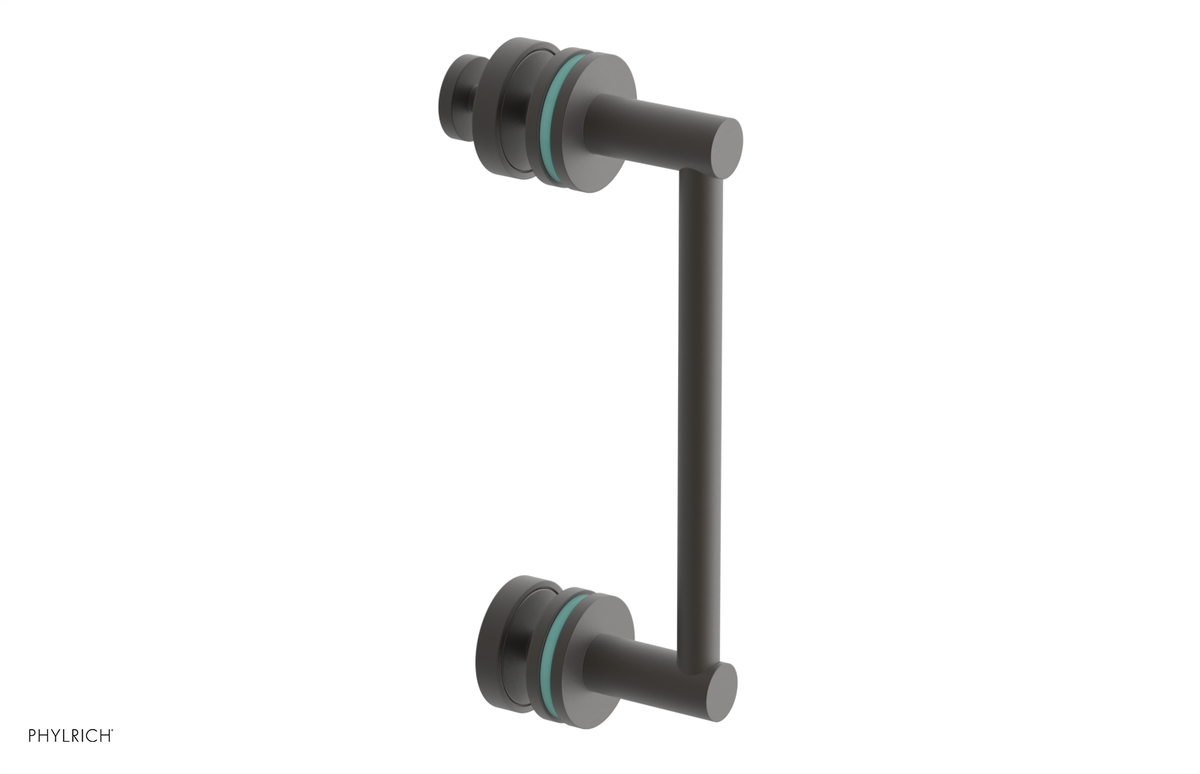 JOLIE - 8" Single Sided Shower Pull with "Turqoise" Accents 222-92-08