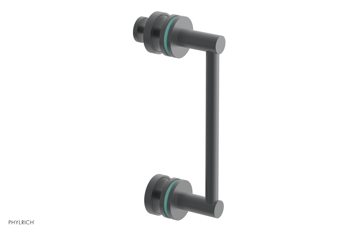 JOLIE - 8" Single Sided Shower Pull with "Turqoise" Accents 222-92-08