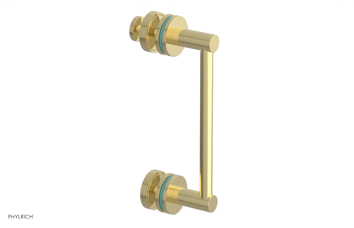 JOLIE - 8" Single Sided Shower Pull with "Turqoise" Accents 222-92-08