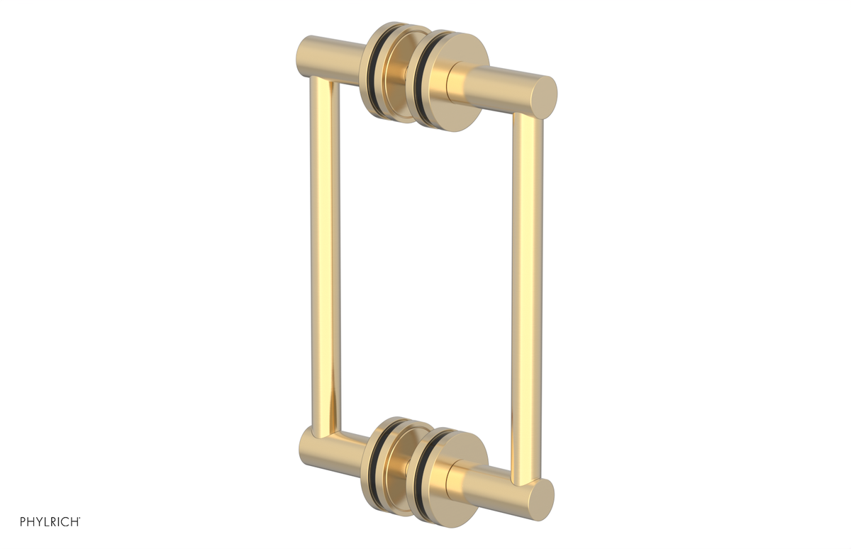 JOLIE - 8" Double Sided Shower Pull with "Black" Accents 222-93-08
