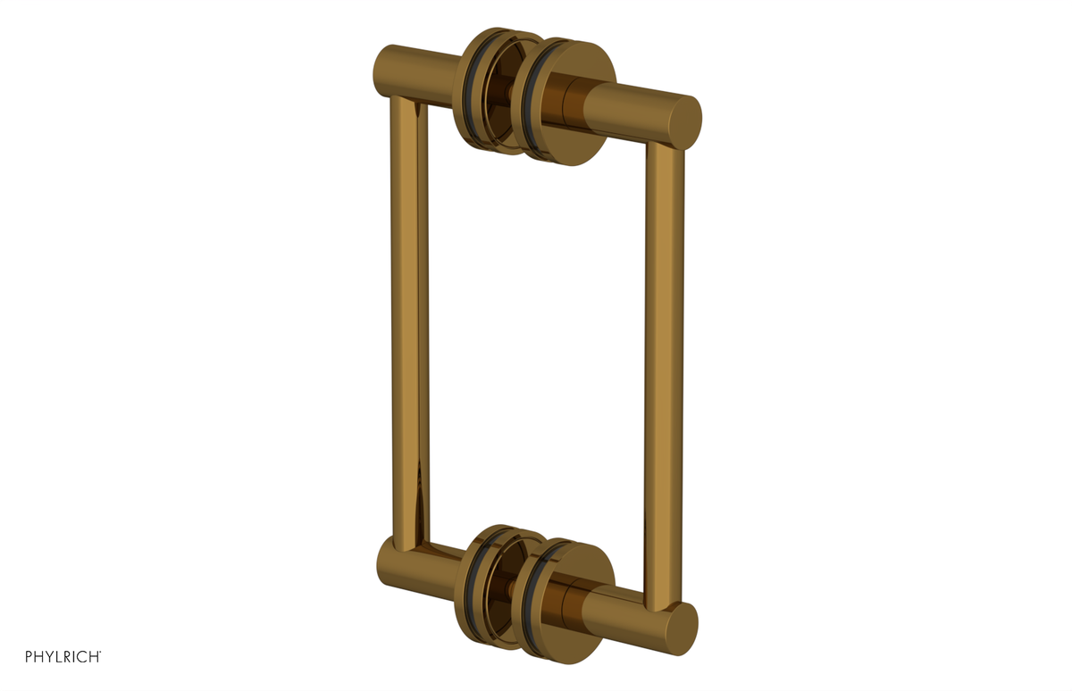 JOLIE - 8" Double Sided Shower Pull with "Black" Accents 222-93-08