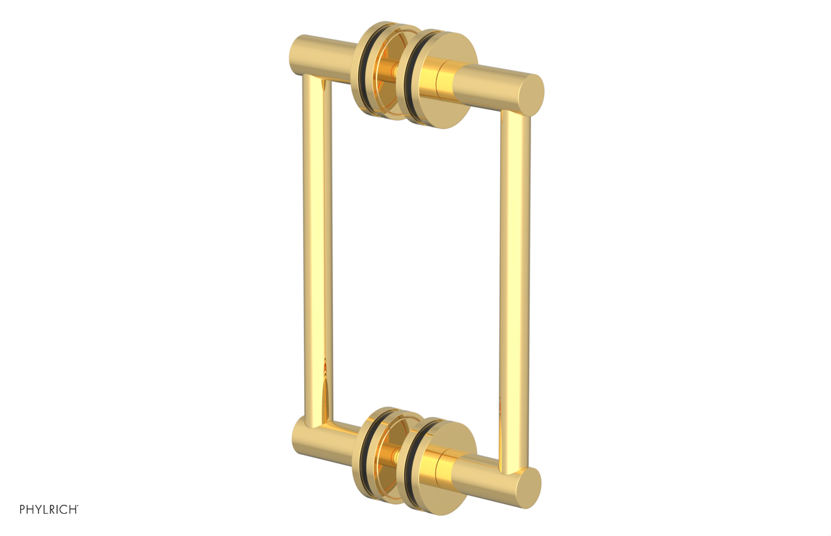 JOLIE - 8" Double Sided Shower Pull with "Black" Accents 222-93-08