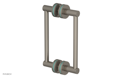 JOLIE - 8" Double Sided Shower Pull with "Turqoise" Accents 222-93-08
