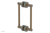 JOLIE - 8" Double Sided Shower Pull with "Turqoise" Accents 222-93-08