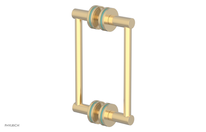 JOLIE - 8" Double Sided Shower Pull with "Turqoise" Accents 222-93-08