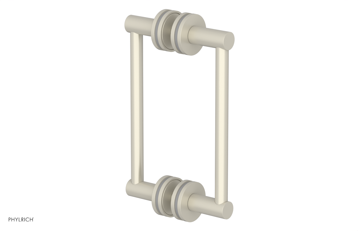 JOLIE - 8" Double Sided Shower Pull with "Grey" Accents 222-93-08