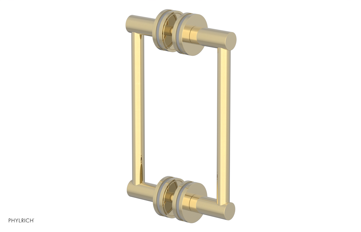 JOLIE - 8" Double Sided Shower Pull with "Grey" Accents 222-93-08