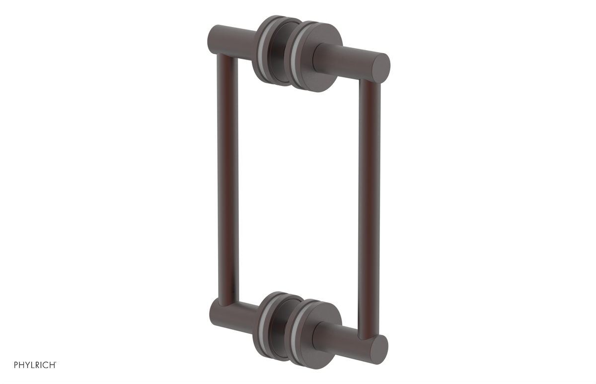 JOLIE - 8" Double Sided Shower Pull with "Grey" Accents 222-93-08