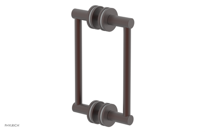JOLIE - 8" Double Sided Shower Pull with "Grey" Accents 222-93-08