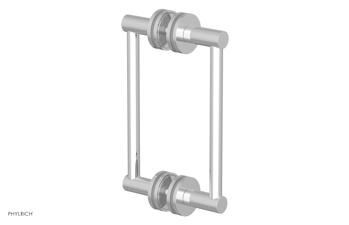 JOLIE - 8" Double Sided Shower Pull with "Grey" Accents 222-93-08