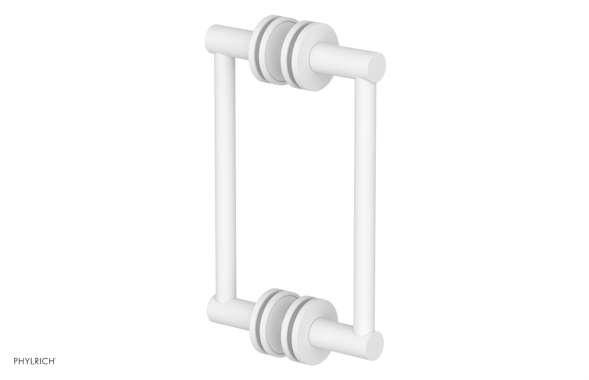 JOLIE - 8" Double Sided Shower Pull with "Grey" Accents 222-93-08