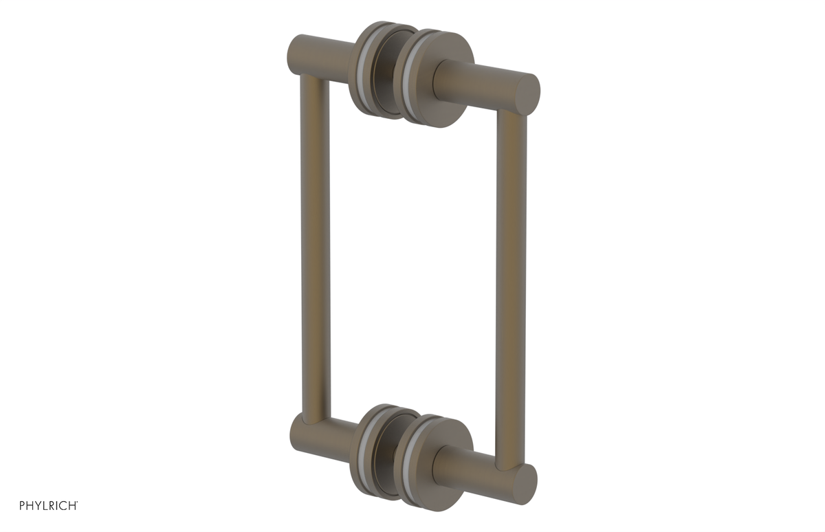 JOLIE - 8" Double Sided Shower Pull with "Grey" Accents 222-93-08