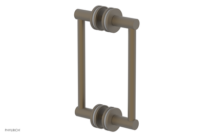 JOLIE - 8" Double Sided Shower Pull with "Grey" Accents 222-93-08