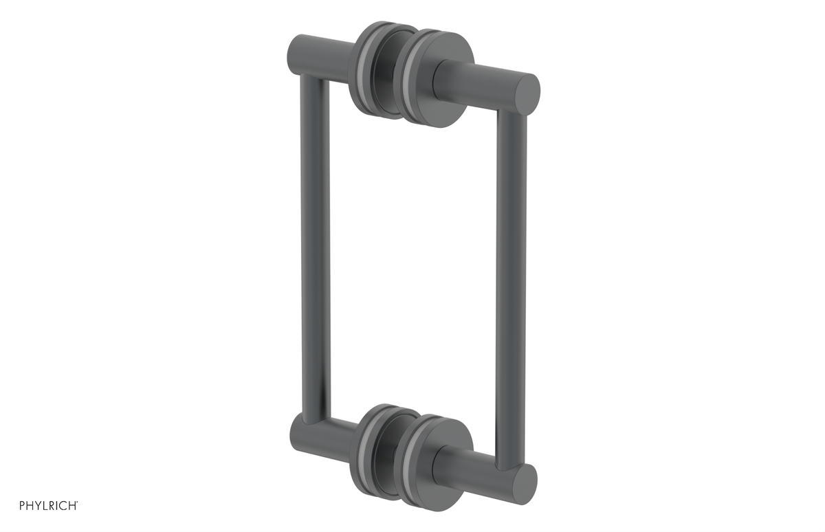 JOLIE - 8" Double Sided Shower Pull with "Grey" Accents 222-93-08