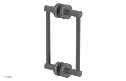 JOLIE - 8" Double Sided Shower Pull with "Grey" Accents 222-93-08