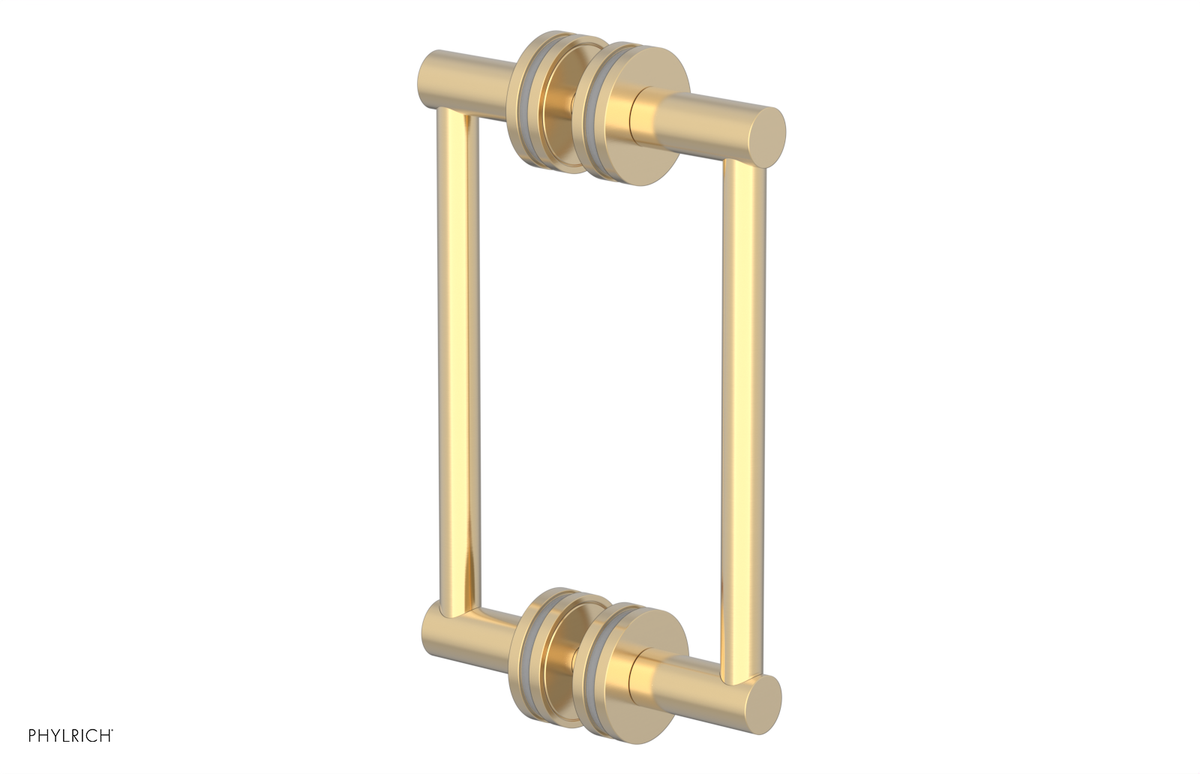 JOLIE - 8" Double Sided Shower Pull with "Grey" Accents 222-93-08