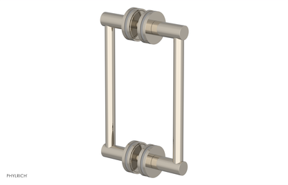 JOLIE - 8" Double Sided Shower Pull with "Grey" Accents 222-93-08