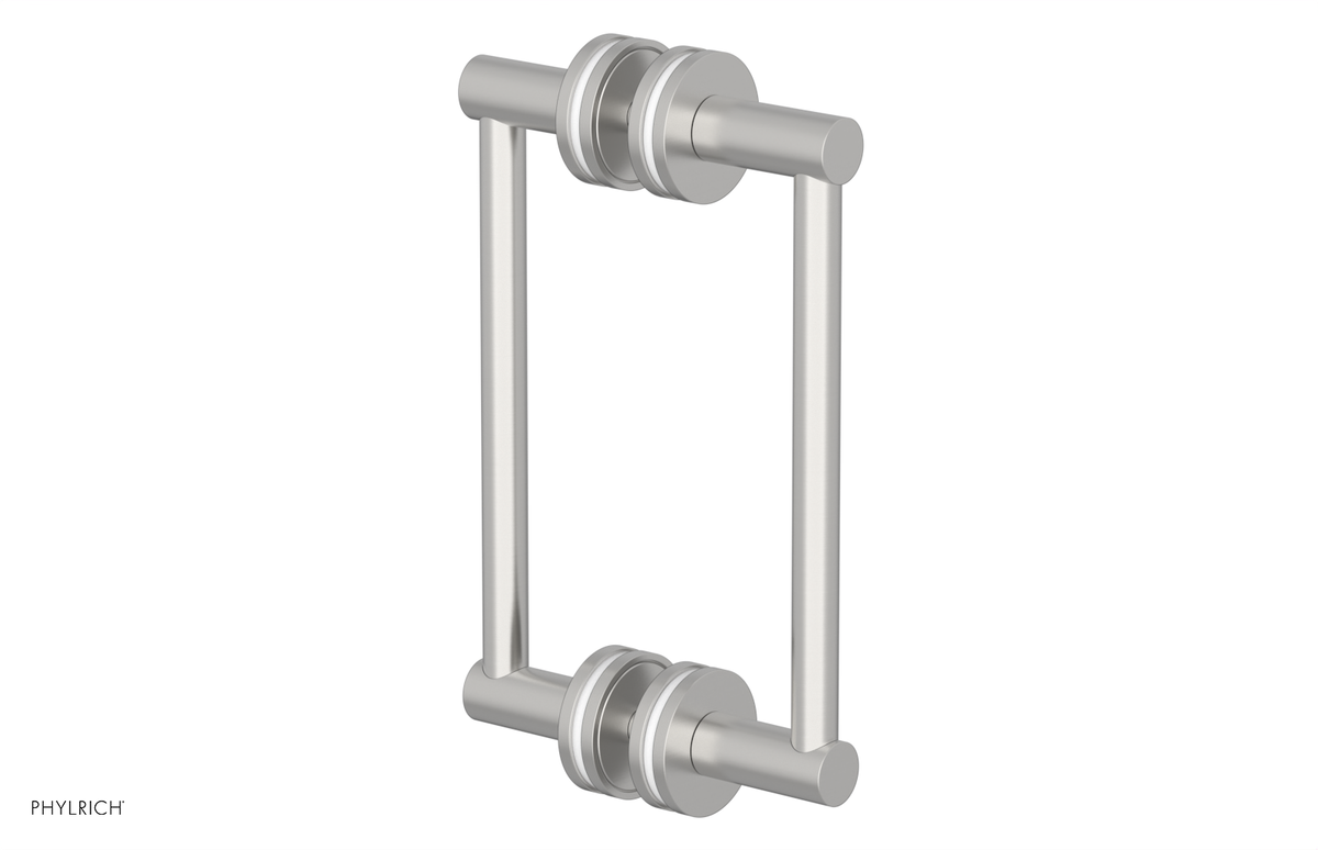 JOLIE - 8" Double Sided Shower Pull with "White" Accents 222-93-08