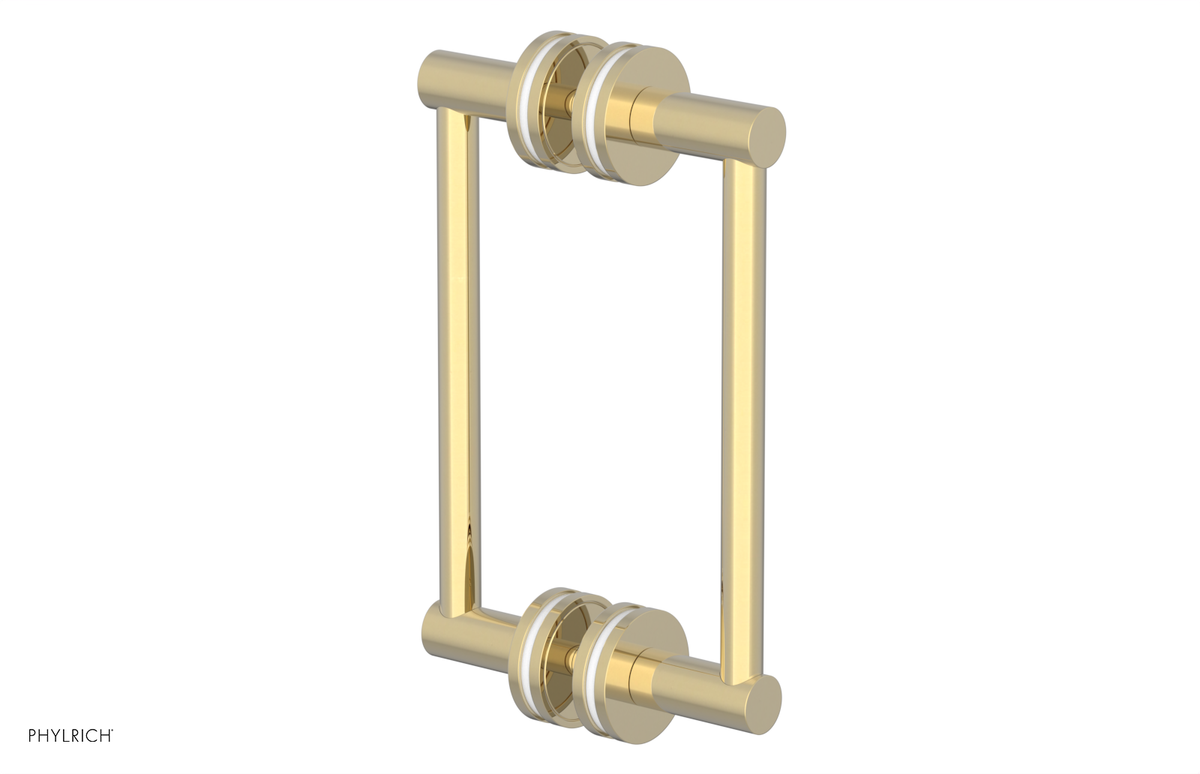 JOLIE - 8" Double Sided Shower Pull with "White" Accents 222-93-08