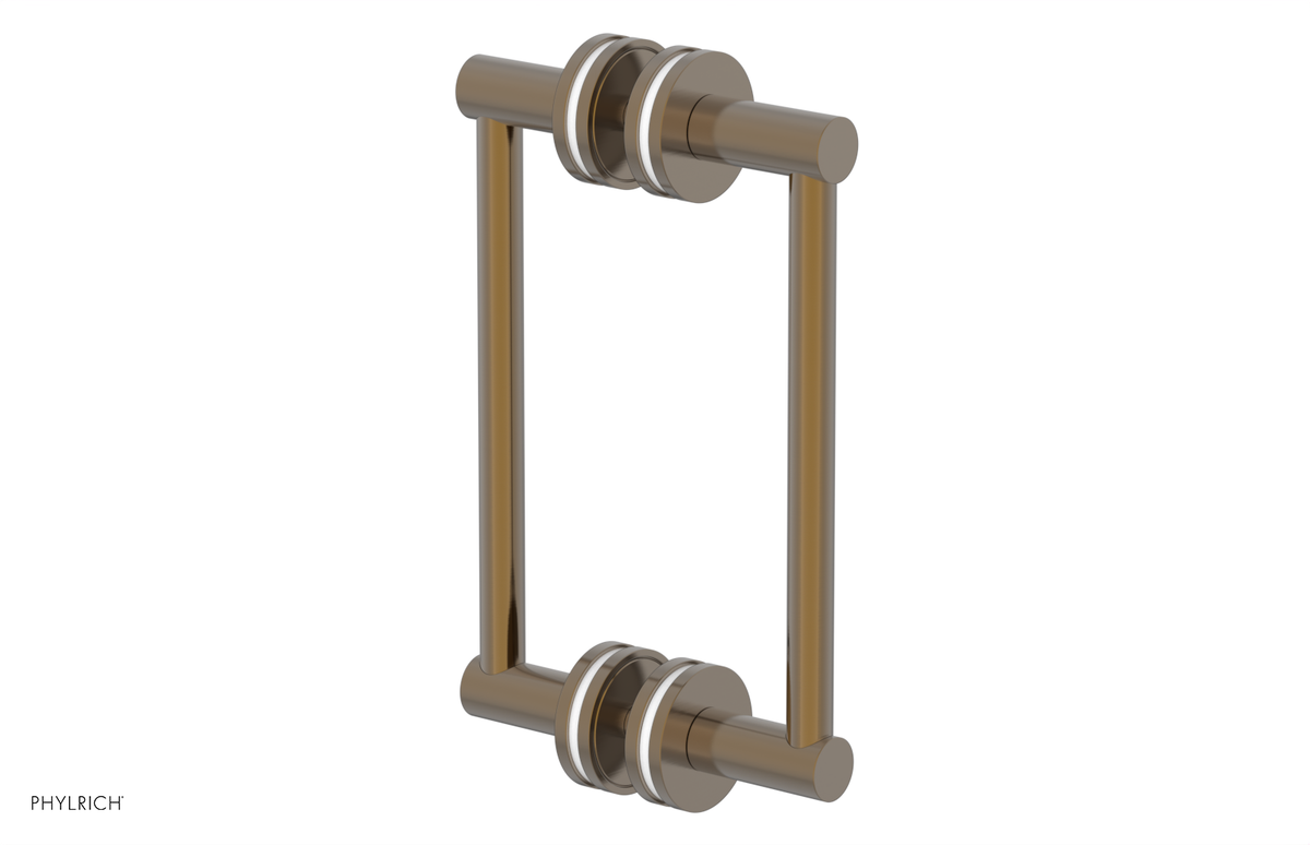 JOLIE - 8" Double Sided Shower Pull with "White" Accents 222-93-08