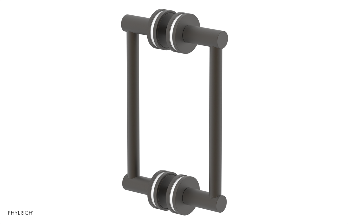 JOLIE - 8" Double Sided Shower Pull with "White" Accents 222-93-08