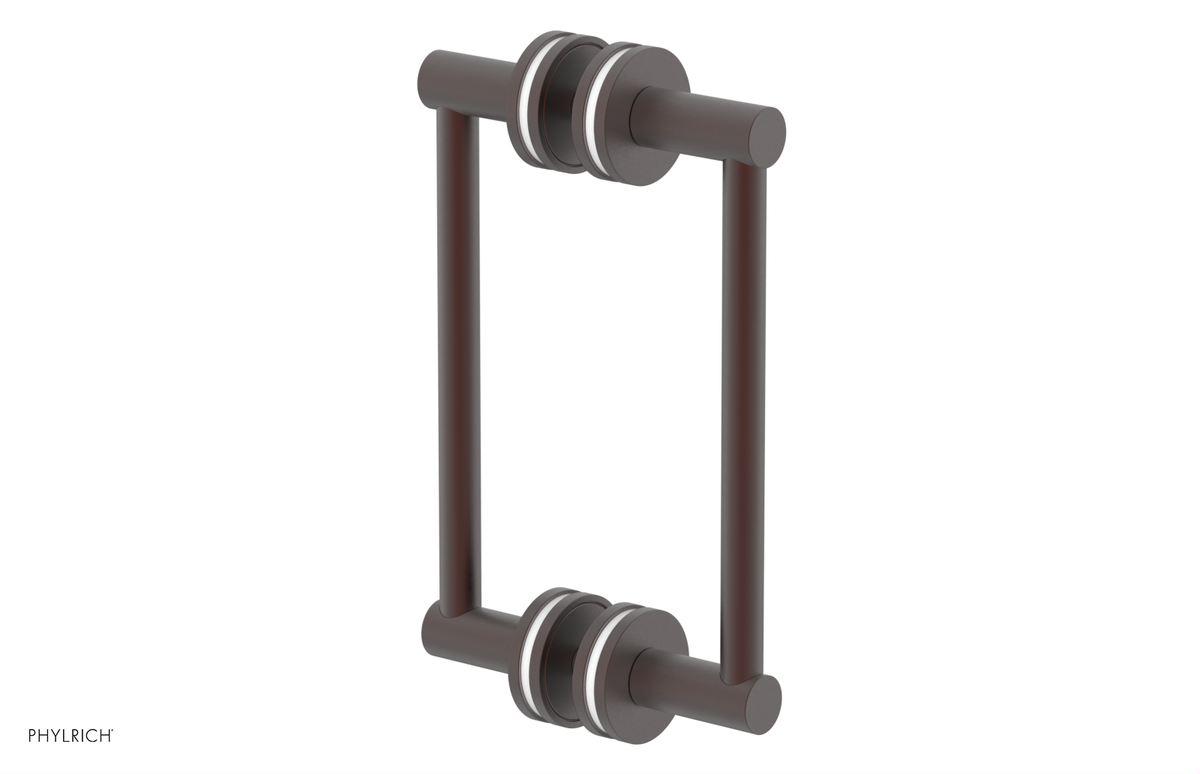 JOLIE - 8" Double Sided Shower Pull with "White" Accents 222-93-08