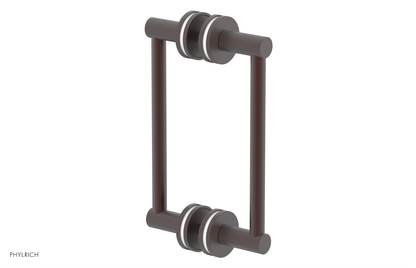 JOLIE - 8" Double Sided Shower Pull with "White" Accents 222-93-08