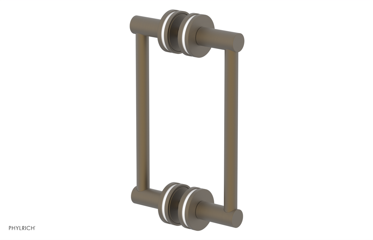 JOLIE - 8" Double Sided Shower Pull with "White" Accents 222-93-08