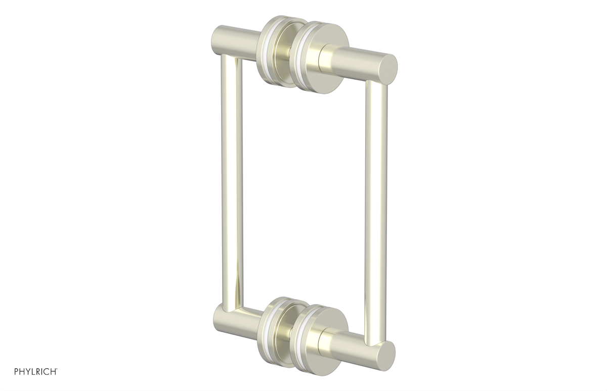 JOLIE - 8" Double Sided Shower Pull with "White" Accents 222-93-08