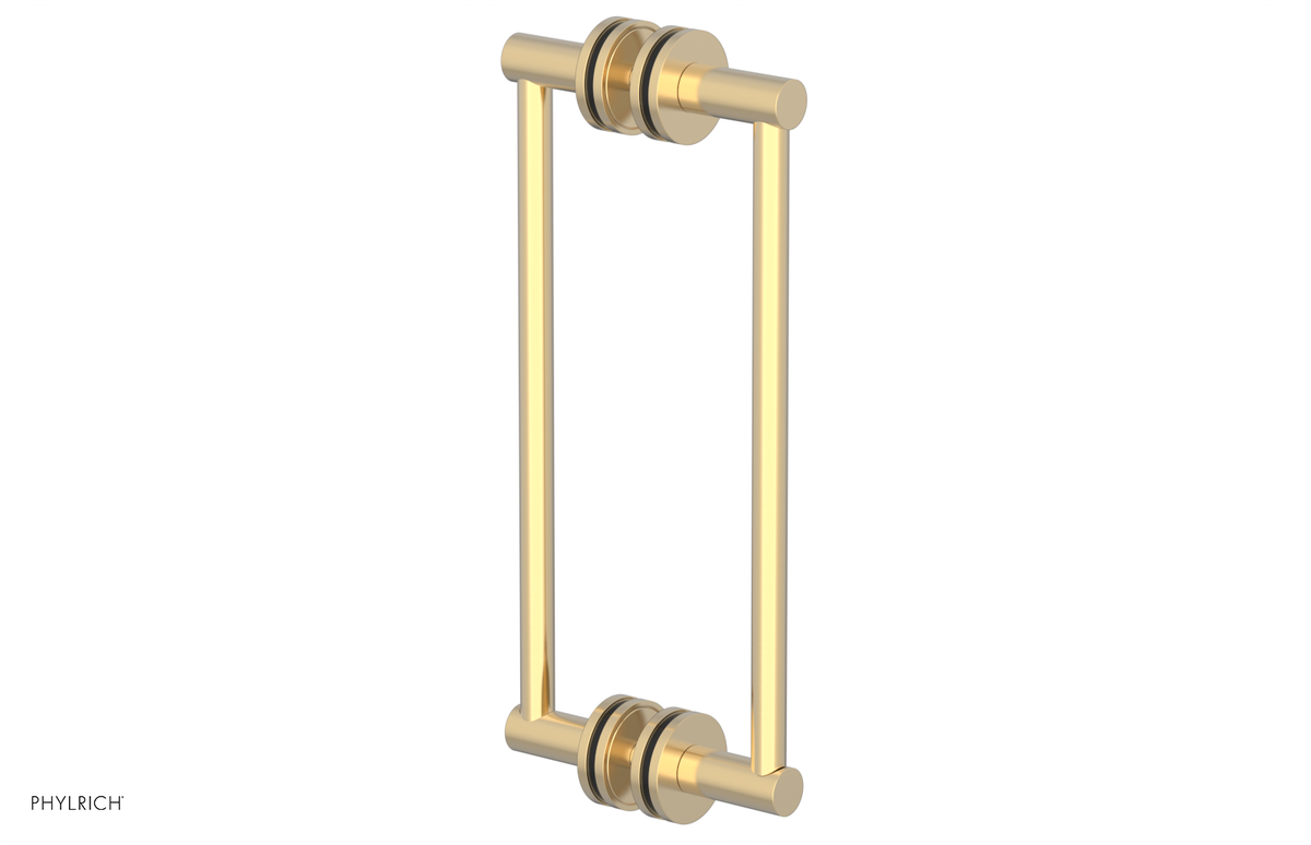 JOLIE - 12" Double Sided Shower Pull with "Black" Accents 222-93-12