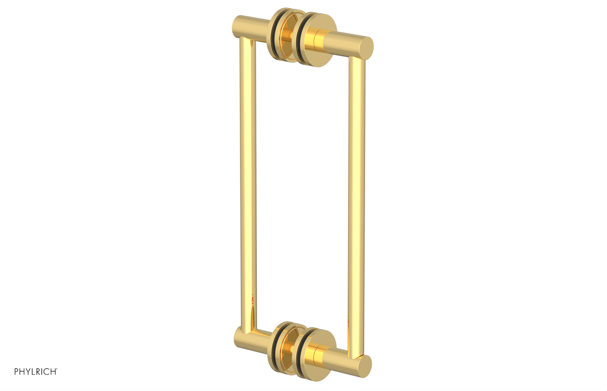JOLIE - 12" Double Sided Shower Pull with "Black" Accents 222-93-12