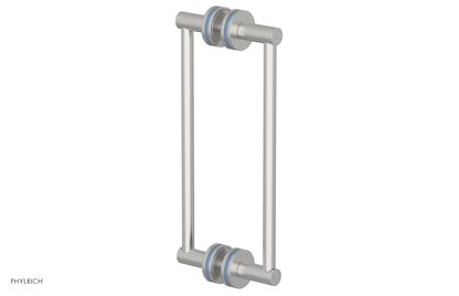 JOLIE - 12" Double Sided Shower Pull with "Light Blue" Accents 222-93-12