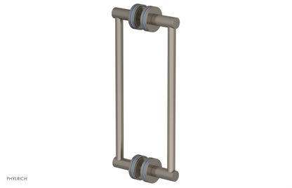 JOLIE - 12" Double Sided Shower Pull with "Light Blue" Accents 222-93-12