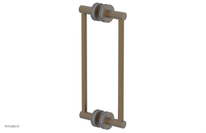 JOLIE - 12" Double Sided Shower Pull with "Light Blue" Accents 222-93-12