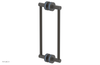 JOLIE - 12" Double Sided Shower Pull with "Light Blue" Accents 222-93-12