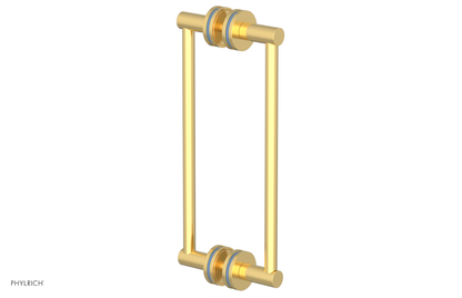 JOLIE - 12" Double Sided Shower Pull with "Light Blue" Accents 222-93-12