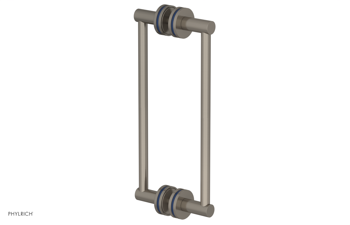 JOLIE - 12" Double Sided Shower Pull with "Navy Blue" Accents 222-93-12
